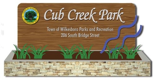 Cub Creek Park signage Cub Creek Park signage