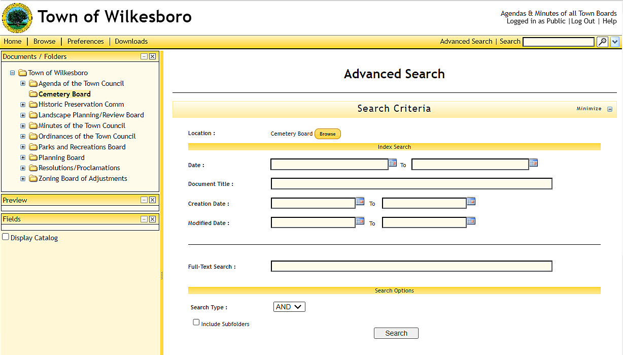 Document Mountain Advanced Search Document Mountain Advanced Search