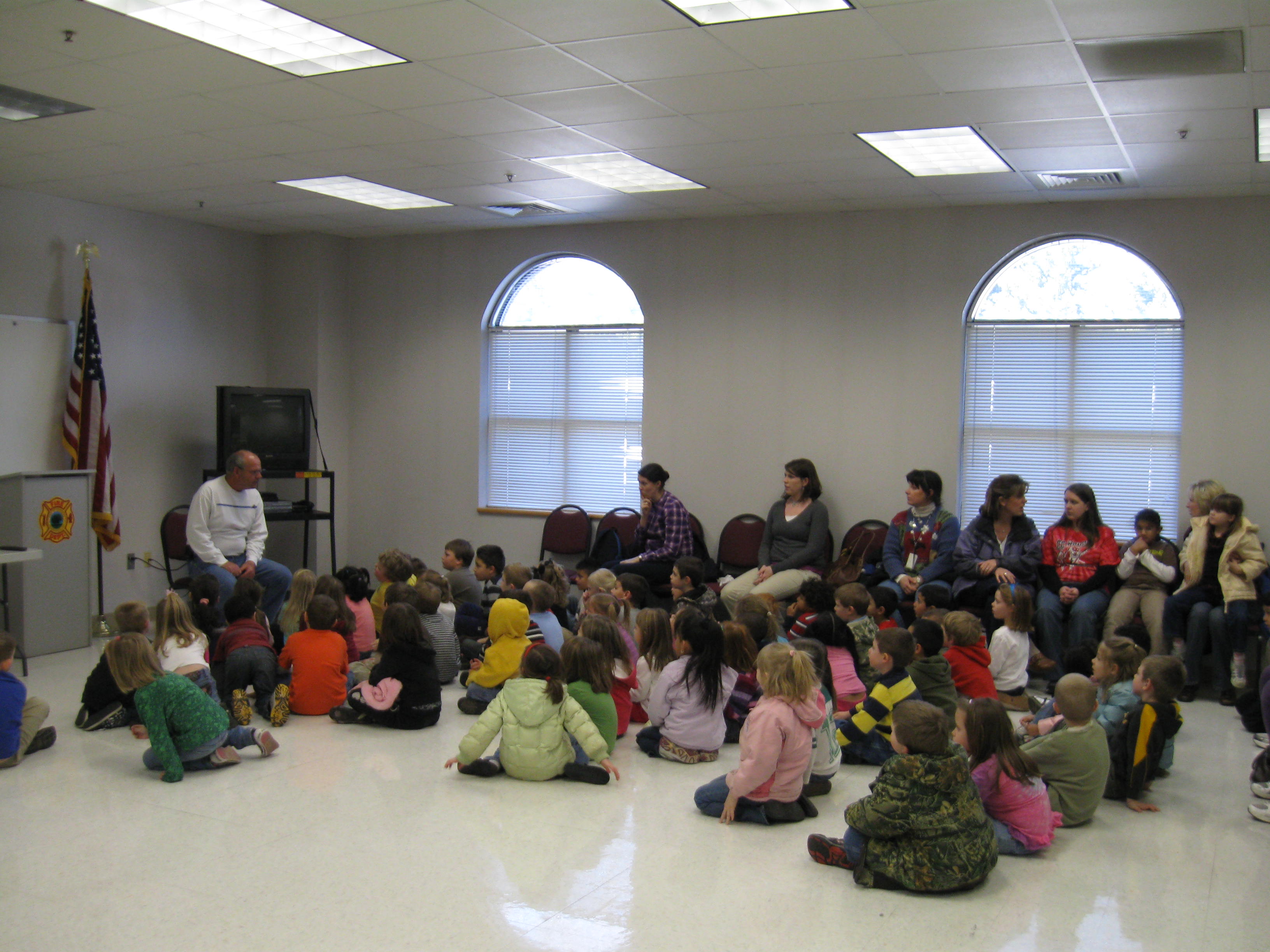 Life Safety Education with kids in class