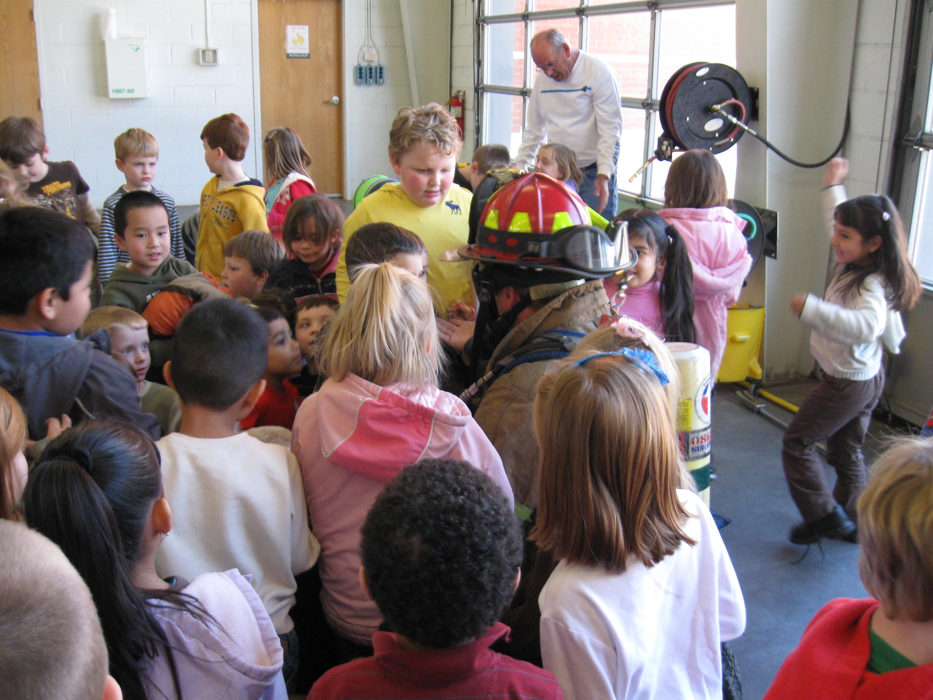 Life Safety Education with kids in class Life Safety Education with kids in class