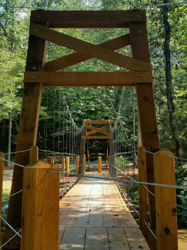 Our cantilever bridge is located between Call Farm & Jail Break loops. Our cantilever bridge is located between Call Farm & Jail Break loops