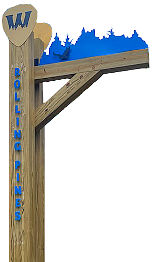 Rolling Pines Disc Golf Course new Sign
