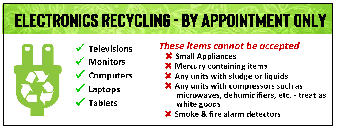 Sanitation electronics recycling