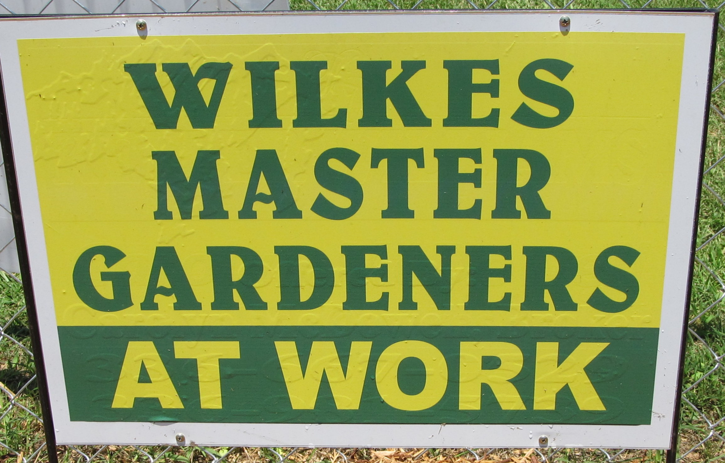 Wilkes Master Gardeners sign Wilkes Master Gardeners sign